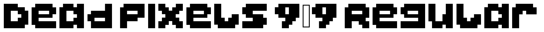 Dead Pixels 9×9 Regular font